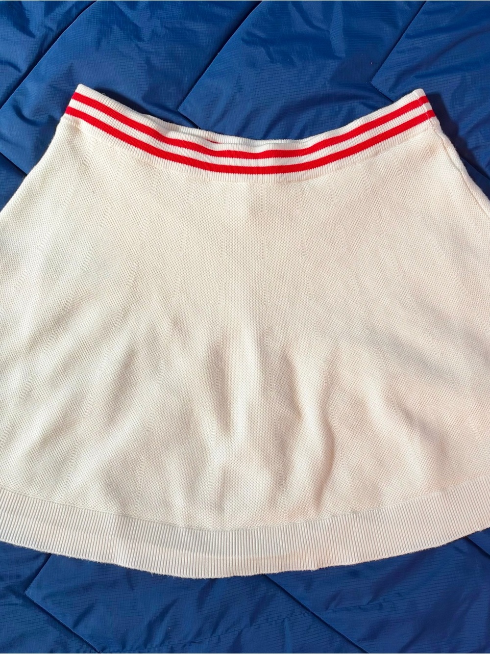 House of Harlow 1960 Cream Skort with Red Stripe Waistband